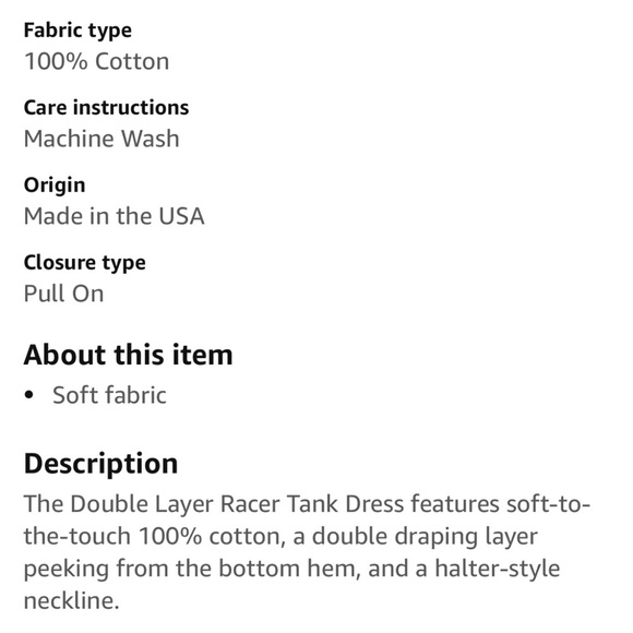 NWT Monrow Black Double Layer Racer Tank Dress Size XS - Picture 3 of 6